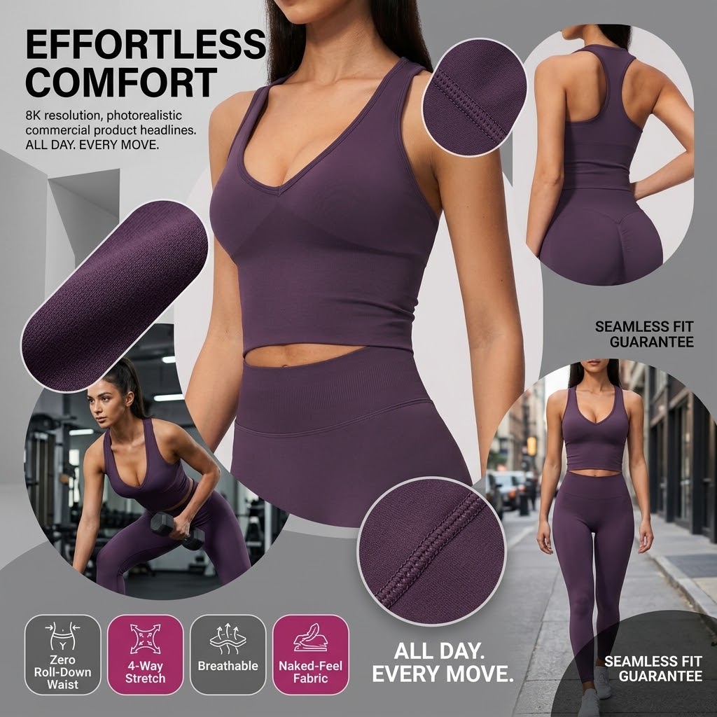 Seamless Ribbed Workout Tank Top - Tasarımcı Dikişsiz Yoga Crop Top Kadın