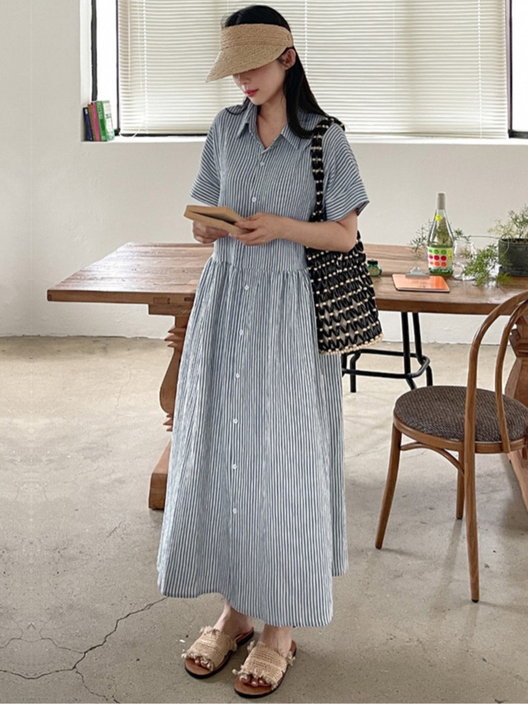 Retro Kore Tarzı Bol Kesim İnc - Korean Style A Line Shirt Dress incelemesi ve fiyatı