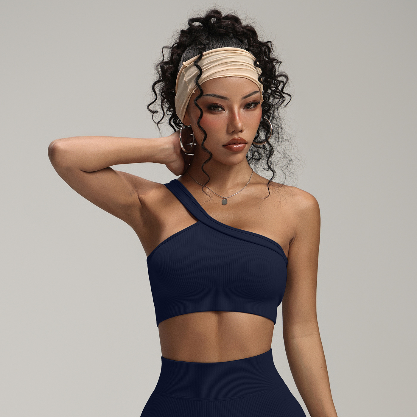 Kadınlar İçin Tek Omuzlu Nervü - Seamless Ribbed Workout Tank Top incelemesi ve fiyatı