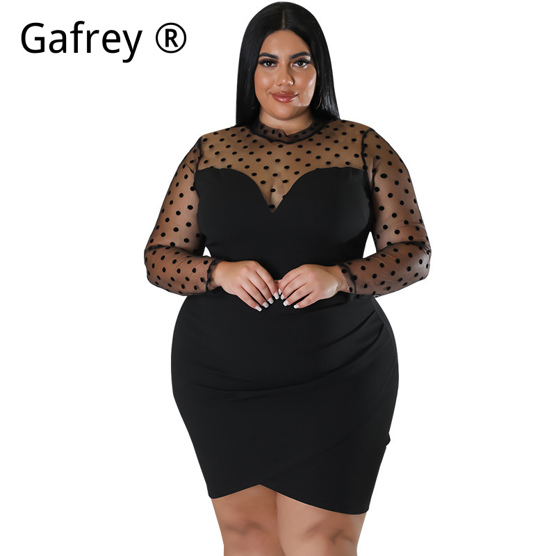 XXL 3XL 4XL 5XL Büyük Beden Ka - Sexy Mesh Sheer Bodycon Dress incelemesi ve fiyatı
