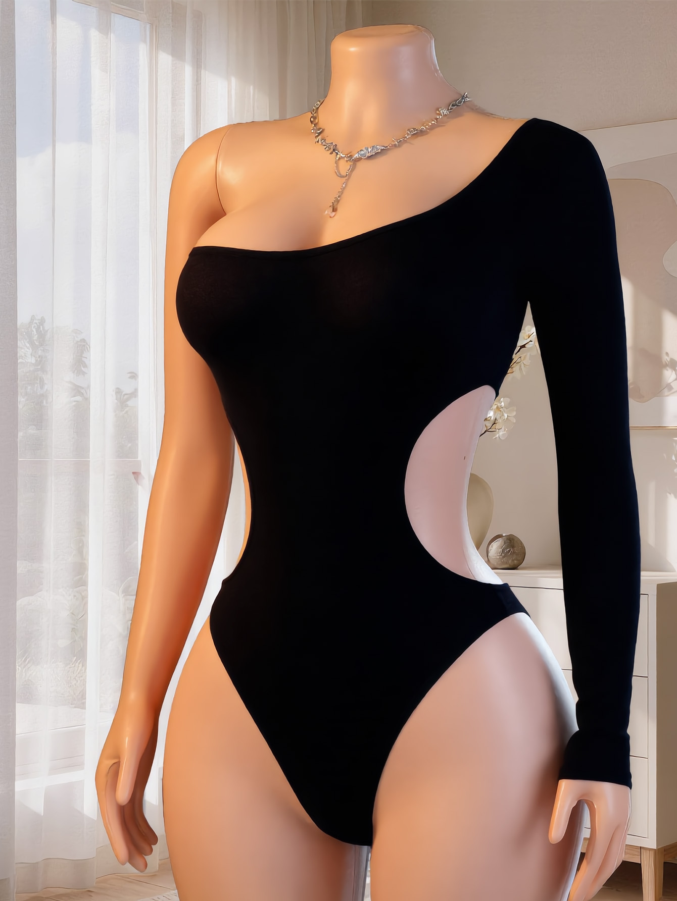 Kadın Tek Omuzlu Uzun Kollu Bo - Lingerie incelemesi ve fiyatı