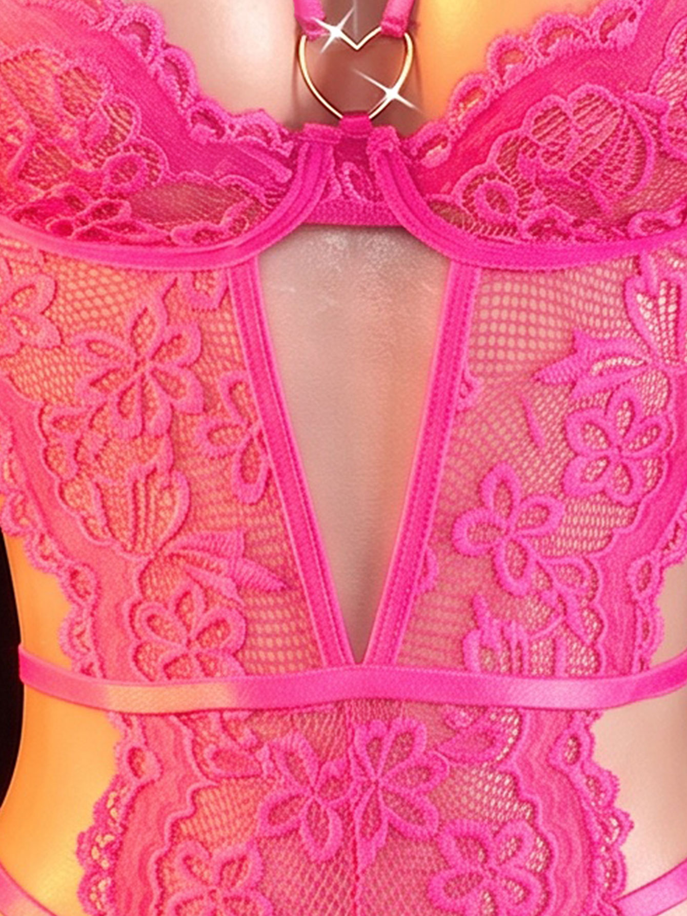 Tek Parça Şeffaf Dantel Seksi  - Lingerie incelemesi ve fiyatı