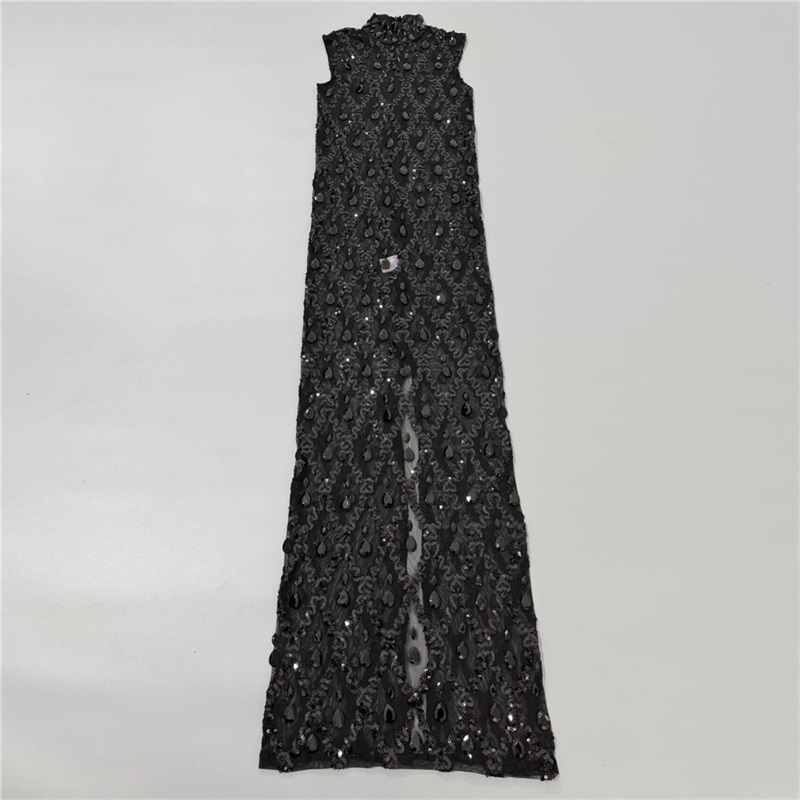 Siyah Işıltılı Seksi Balo Elbi - Sexy Mesh Sheer Bodycon Dress incelemesi ve fiyatı