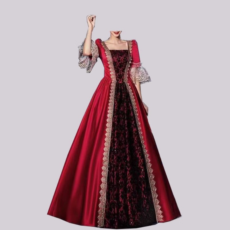 S-5XL Kadın Yeni Orta Çağ Röne - Dresses incelemesi ve fiyatı