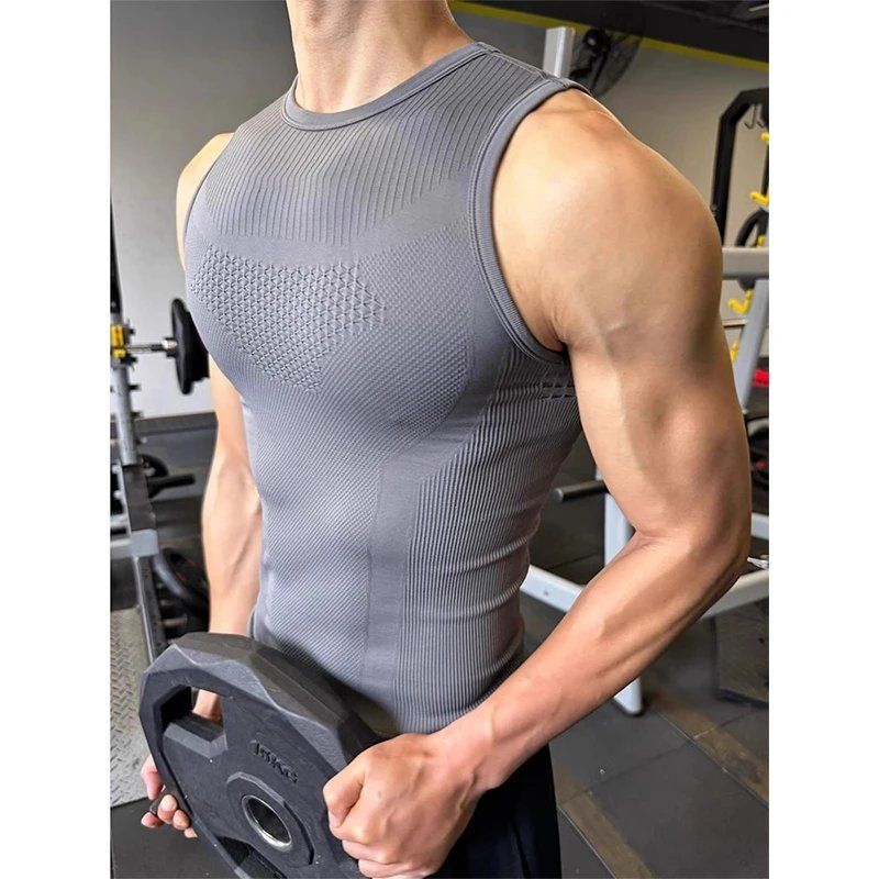 Erkek Dikişsiz Fitilli Fitness - Seamless Ribbed Workout Tank Top incelemesi ve fiyatı