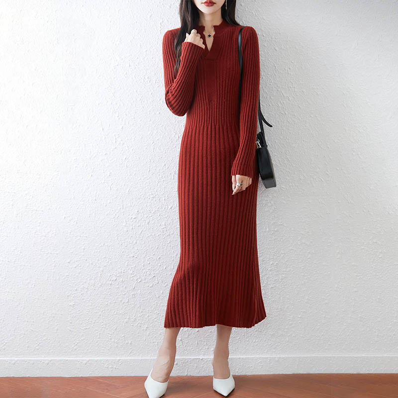 Akıllı Minimalist Nervürlü 202 - Bodycon Long Sleeve Ribbed Dress incelemesi ve fiyatı