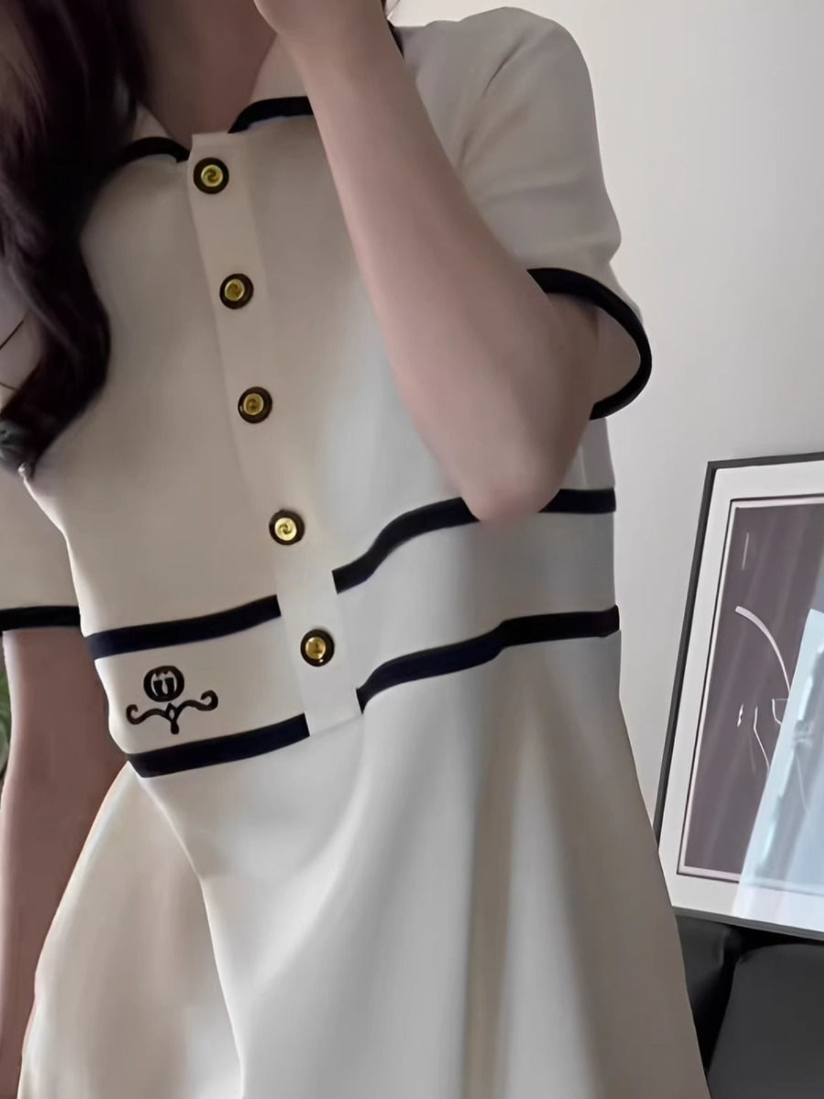 Artı Boyutu Yaka Kısa Kollu El - Korean Style A Line Shirt Dress incelemesi ve fiyatı