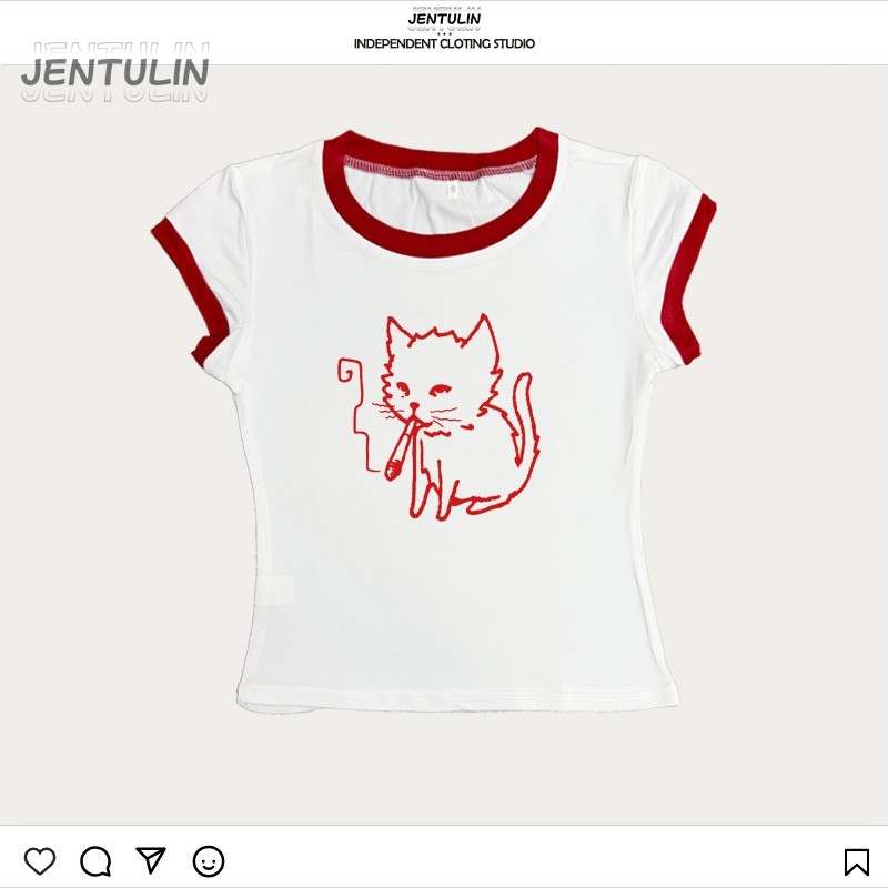 Kore Tarzı Y2K 90'lar Crop Top - Y2K Graphic Baby Tee Crop incelemesi ve fiyatı