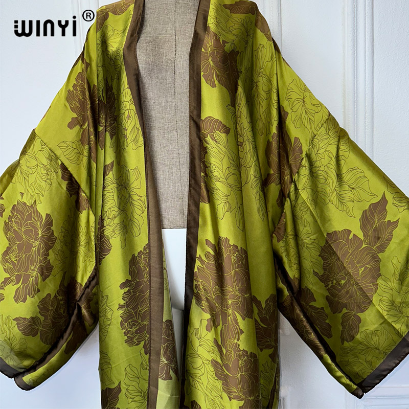WINYI Afrika boho baskı Kimono - Boho Summer Beach Maxi Dress incelemesi ve fiyatı