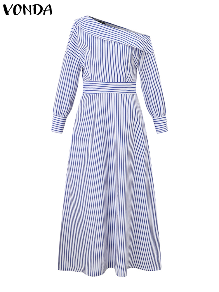 Artı Boyutu 5XL VONDA Zarif El - Off Shoulder Puff Sleeve Sundress incelemesi ve fiyatı