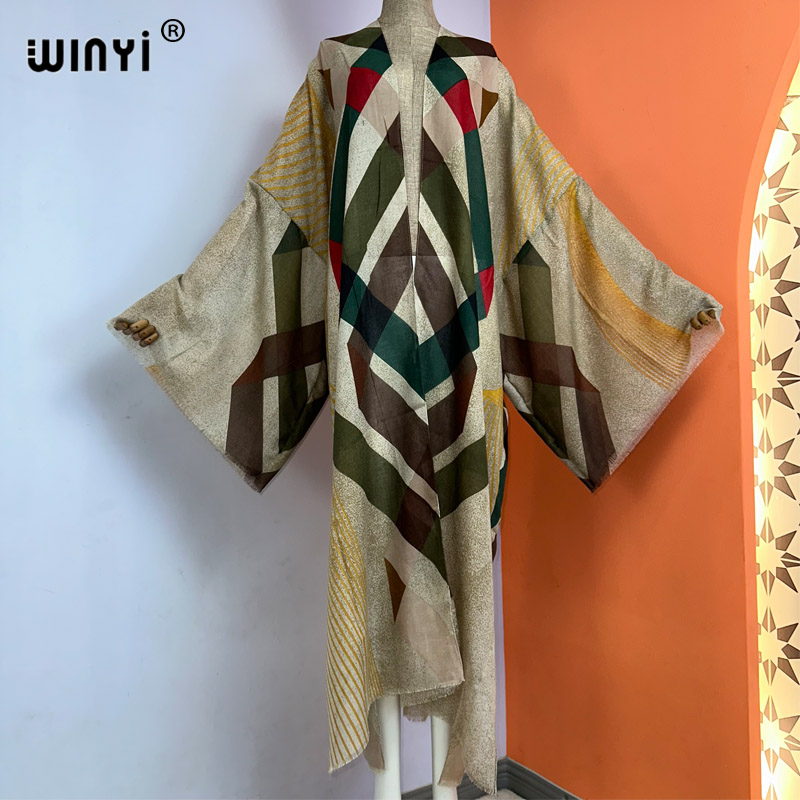 WINYI kimono yaz boho baskı ka - Boho Summer Beach Maxi Dress incelemesi ve fiyatı